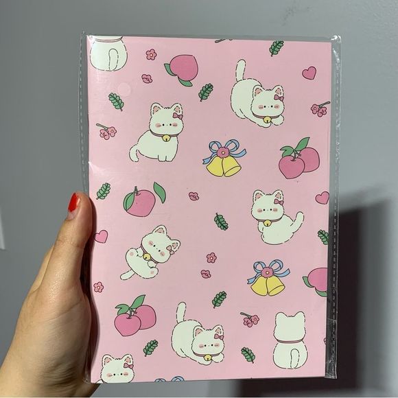 Cute cat notebook journal diary pink - Picture 1 of 3
